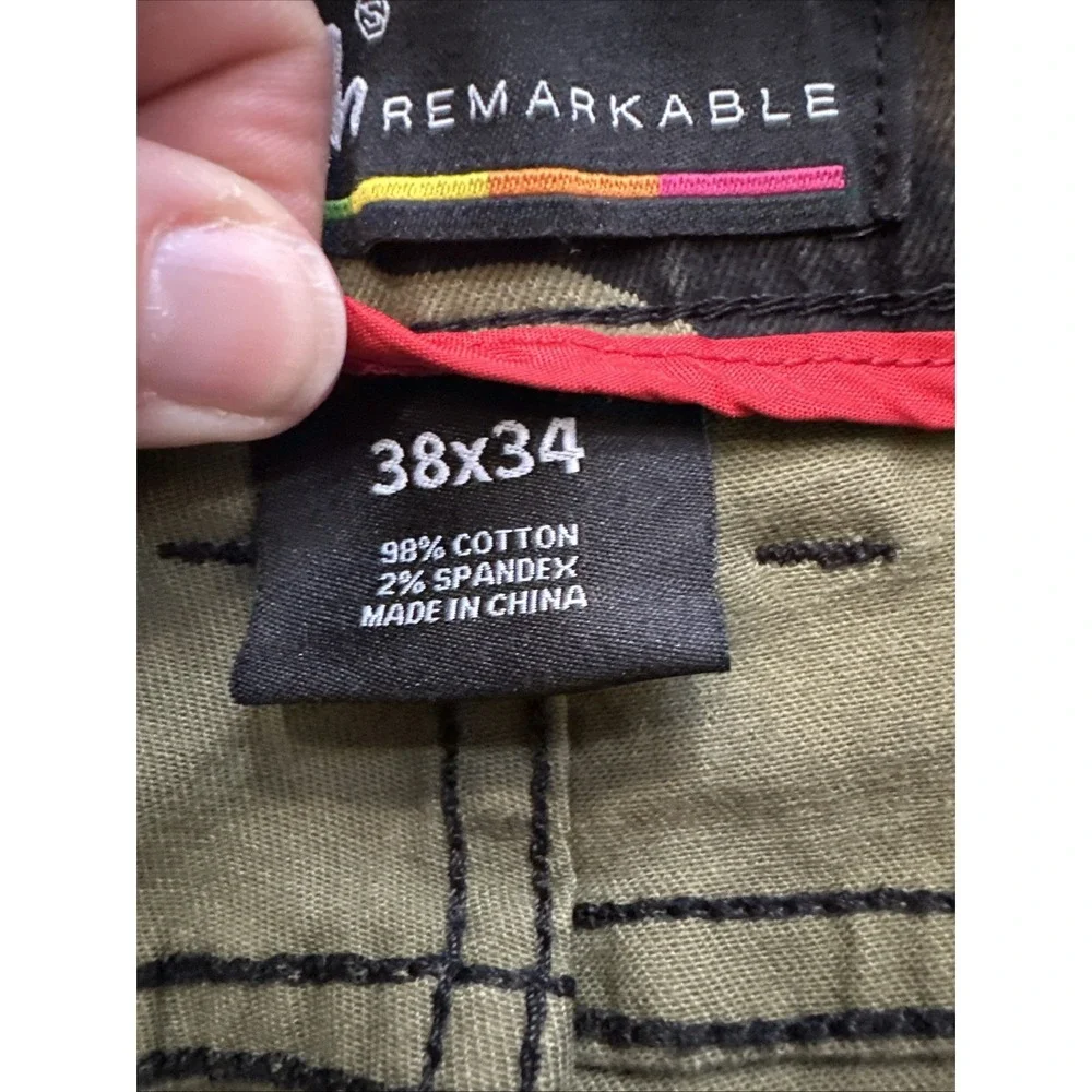 Switch Remarkable Camo Moto Jeans 38x34 Ribbed‎ Panel Stretch